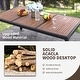 preview thumbnail 9 of 8, Lacoo PE Wicker/ Acacia Wood Outdoor Patio Dining Set