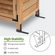 preview thumbnail 43 of 43, MCombo Small Outdoor Storage Cabinet Shed with Double Doors (24.6" x 18.3" x 38.2"), Wooden 0985