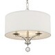 preview thumbnail 1 of 5, Mirage 3 Light Nickel Mini Chandelier - 18'' W x 19'' H 18'' W x 19'' H