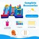 preview thumbnail 9 of 7, Gymax Inflatable Bounce House 4-in-1 Kids Bouncer w/ Long Slide