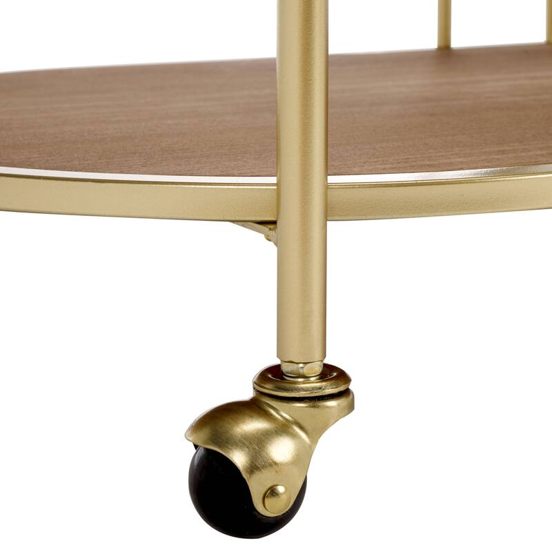 SAFAVIEH Alora 2-Tier Bar Cart with Bucket - 32 in. W x 18.3 in. D x 34.3 in. H