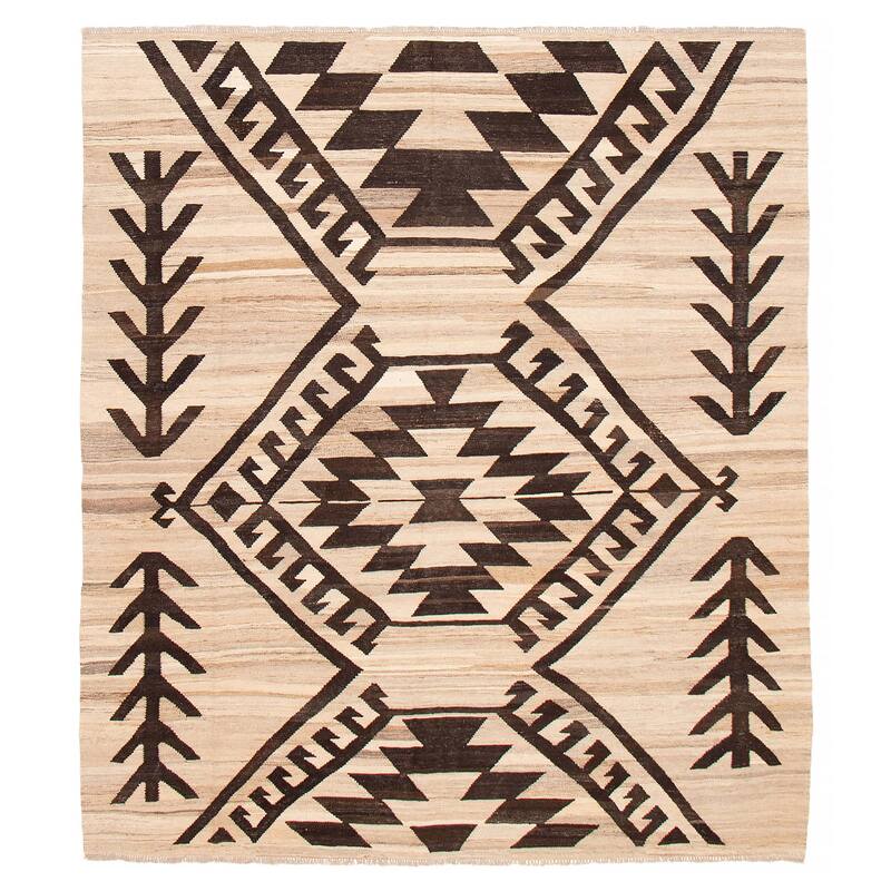 Sivas Beige Kilim 8'5" x 9'7" - 8'5 x 9'7 - Beige - 8'5 x 9'7