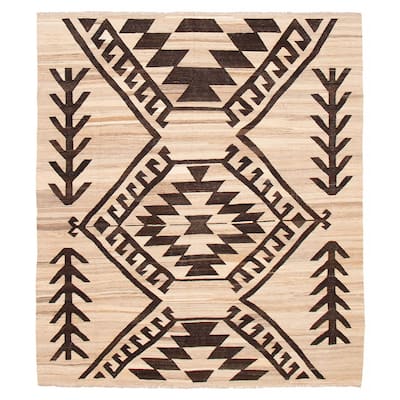 Sivas Beige Kilim 8'5" x 9'7" - 8'5 x 9'7