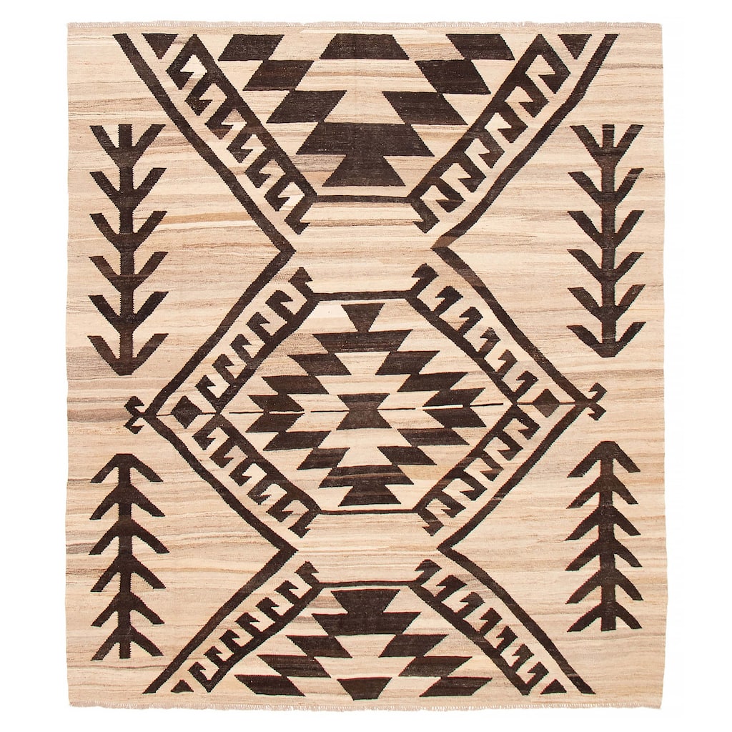 Sivas Beige Kilim 8'5" x 9'7" - 8'5 x 9'7