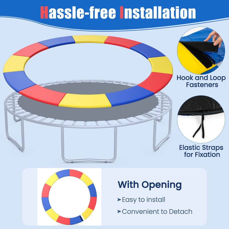 Gymax 14FT Trampoline Spring Cover Universal Trampoline Replacement