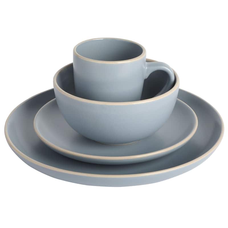Gibson Home Rockaway 32-Piece Stoneware Dinnerware Set