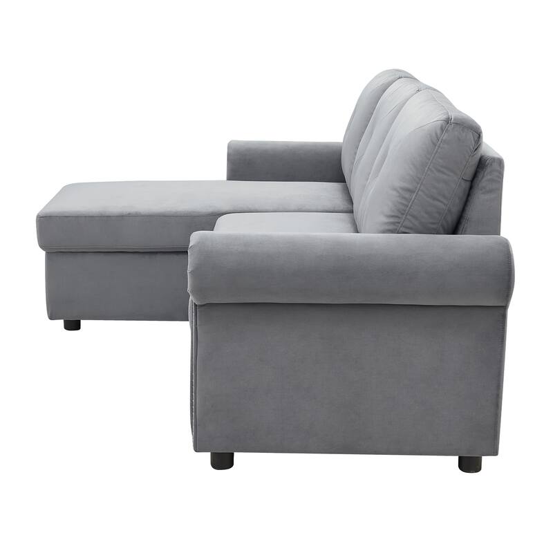 83" L-Shape Sectional Sofa with Storage Chaise