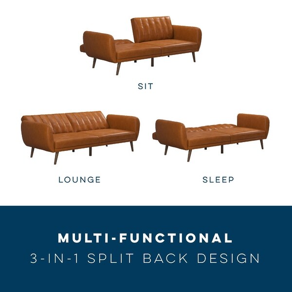 【☆シトラス★】【ブラックフライデー】クロード・カザル（2本セット） The Novogratz Brittany Faux Leather Futon Sofa Bed - On Sale - Bed