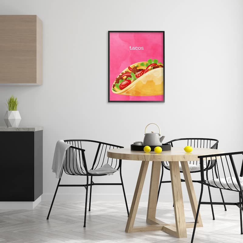 Stupell Tacos Mexican Cuisine Framed Giclee Art Design By Kim Allen