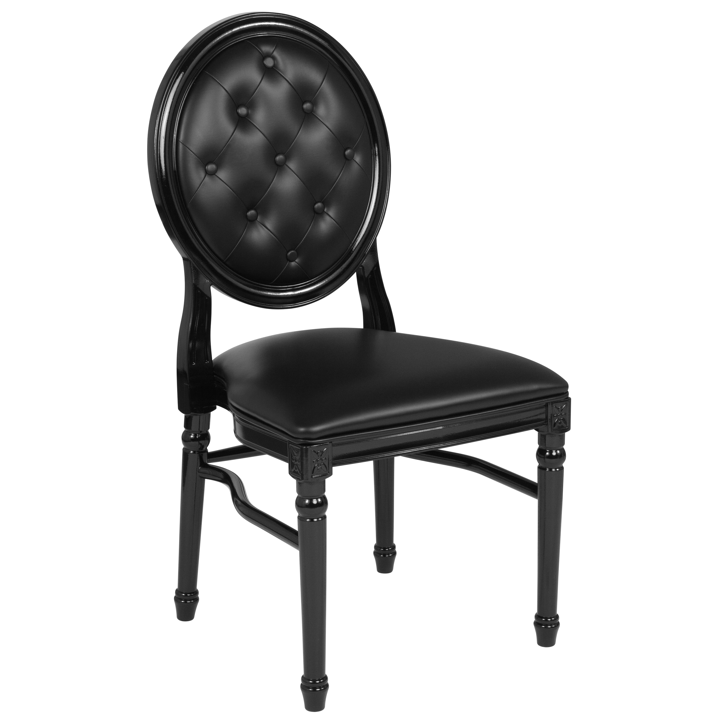 Kathlene Upholstered King Louis Back Side Chair - set of 2