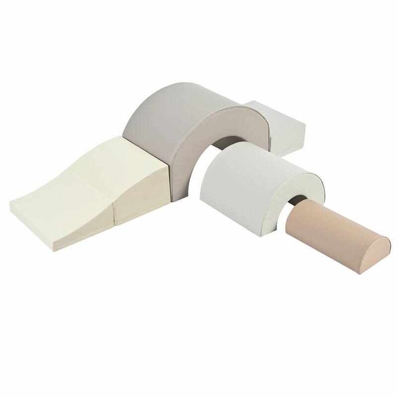 5-Piece Foam Climbing Blocks for Toddlers - Indoor Active Play Structure