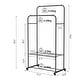 preview thumbnail 15 of 14, Rolling Garment Rack Clothes Metal Stand Shelf