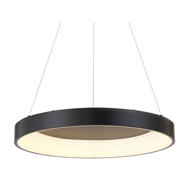 slide 2 of 9, Kovacs P5555-L Conc 24" Wide LED Suspension Pendant Coal