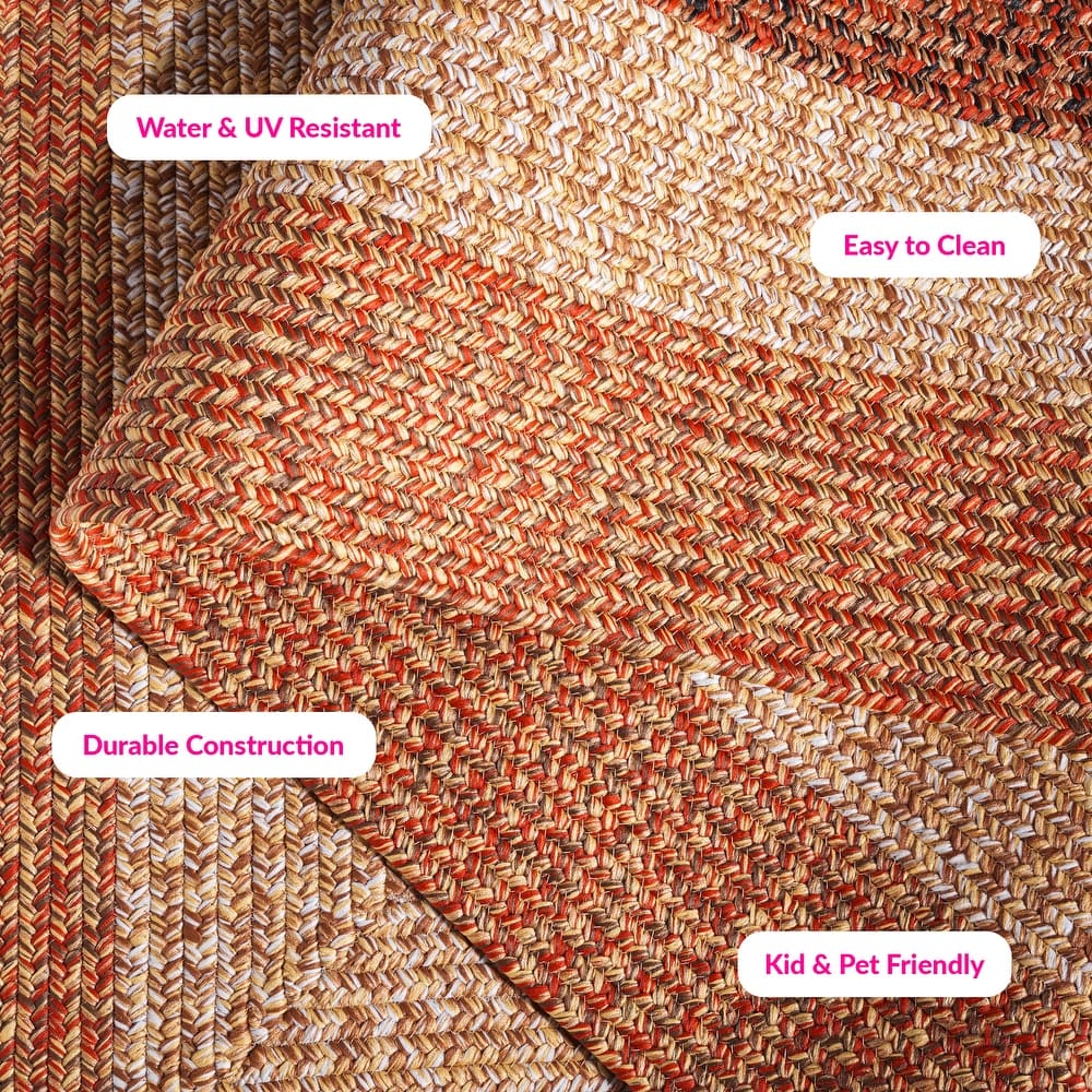 SAFAVIEH Handmade Braided Ecenur Indoor/Outdoor Machine Washable Rug