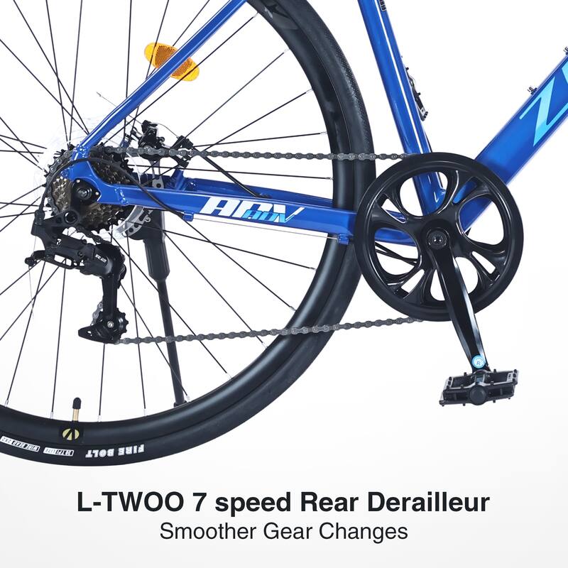 700c Road Bike,7 Speed Road Bike,For Men Women,Aluminum Alloy Frame