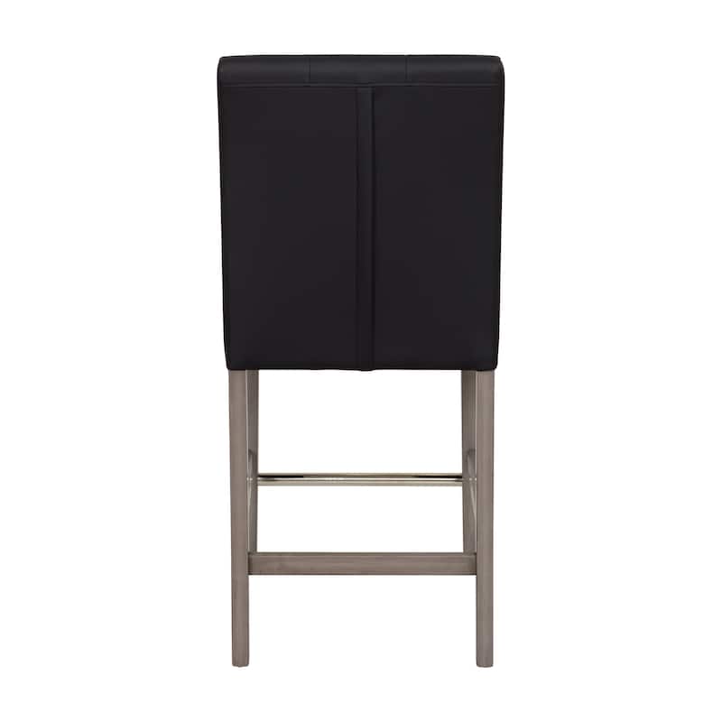 Leila Upholstered 25" Counter Height Bar Stool