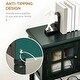 preview thumbnail 6 of 25, HOMCOM Vintage Console Table with 2 Drawers and Cabinets, Retro Sofa Table for Entryway, Living Room and Hallway