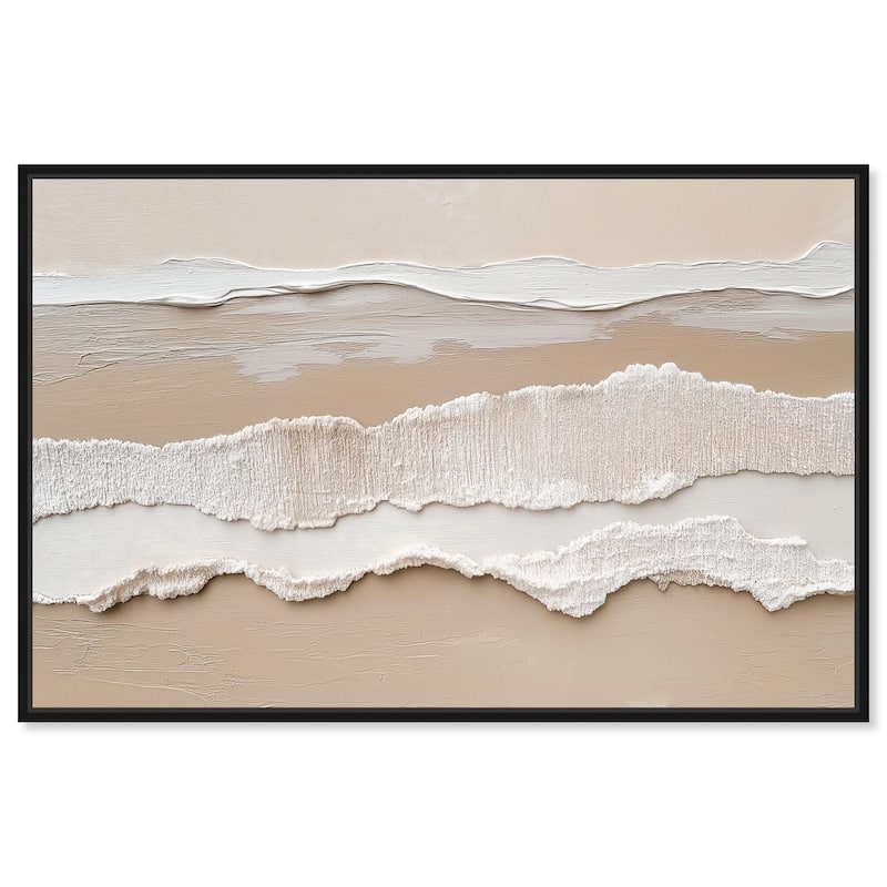 Textured Sea II Canvas by Art Remedy - Black - 15" x 10"