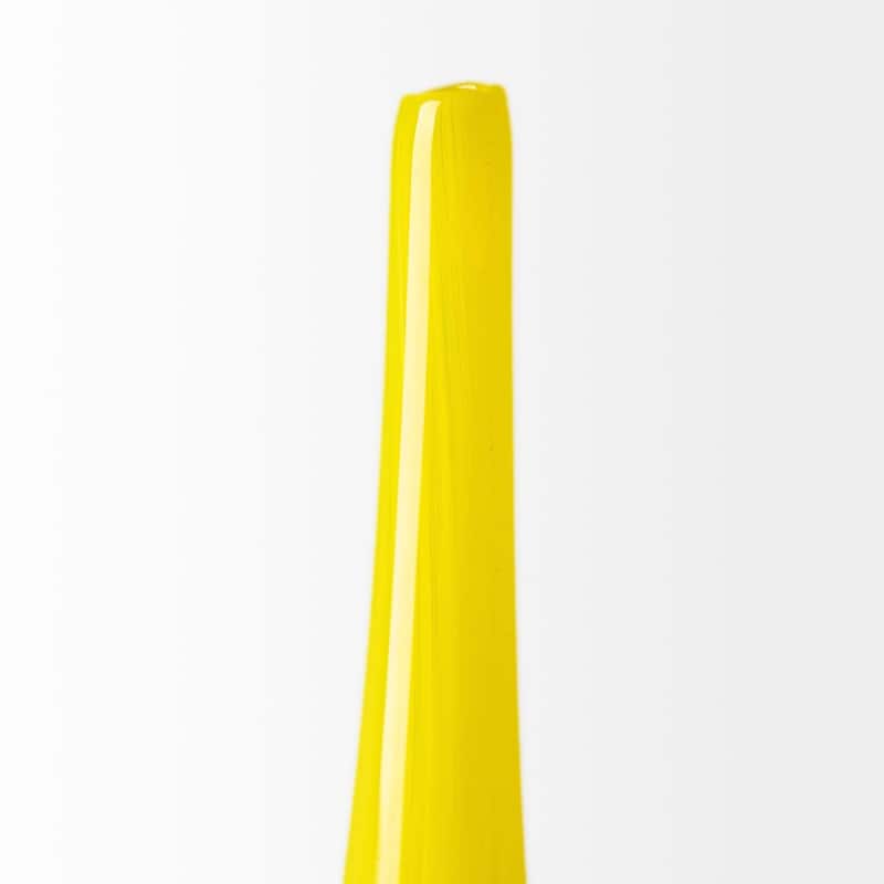 Lovely Yellow and Gray Handblown Spunglass Vase