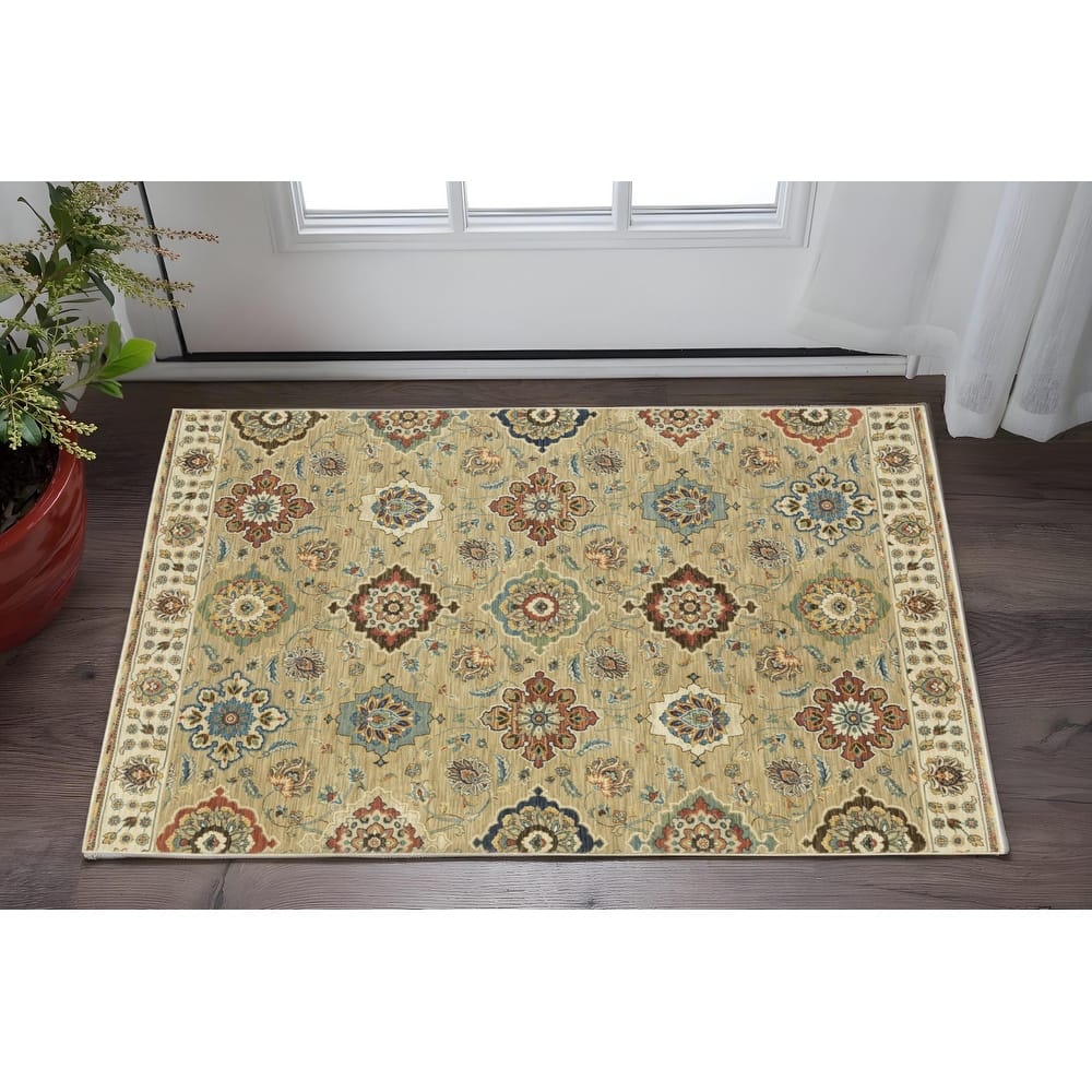HomeRootsFloral Traditional Runner Area Rug
