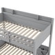 preview thumbnail 27 of 28, Twin over Full Bunk Bed with Shelves, Multi-functional Kids Storage Bed Frame with LED Light, Charging Station and Drawer