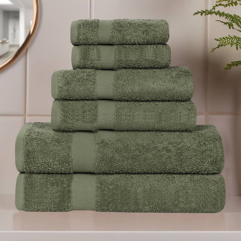 Superior Franklin Cotton Lightweight 6-Piece Assorted Towel Set