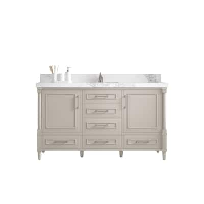 Willow Collections 60 in. W x 22 in. D Aberdeen Single Bowl Sink Bathroom Vanity with Countertop