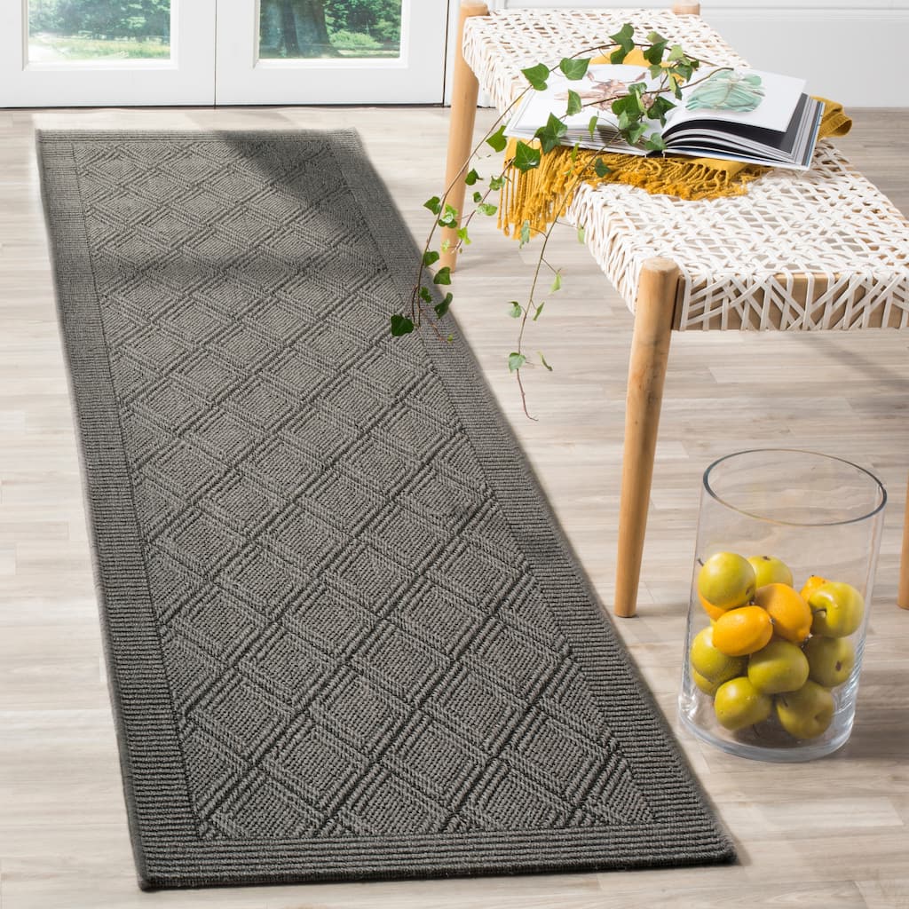 SAFAVIEH, Palm Beach Ferne Trellis Sisal/ Jute Rug