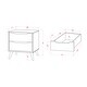 preview thumbnail 9 of 31, Bodo Mid-century Modern Wood 2-Drawer Nightstand by Carson Carrington