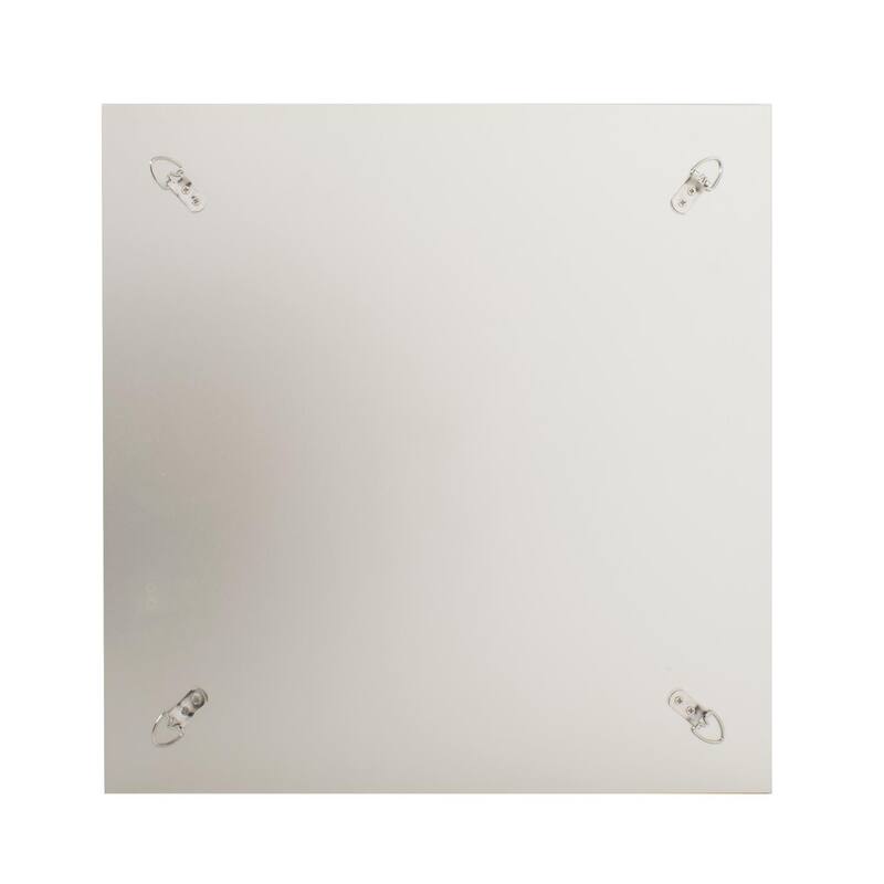 Adoree V Grooved Square Mirror - 20H X 20W X 1D