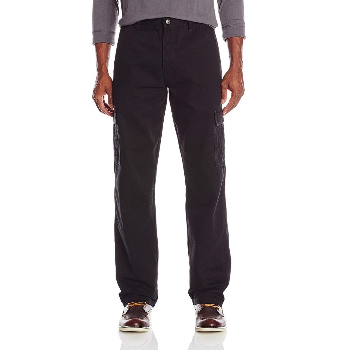 wrangler ripstop cargo pants black