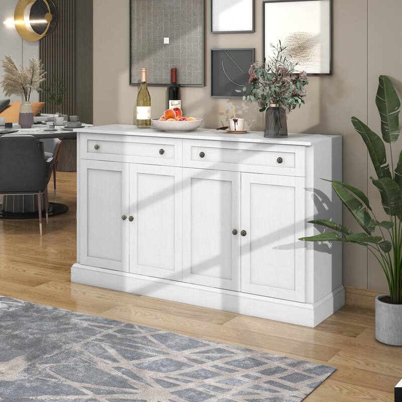Storage Buffet Cabinet with 2 Drawers - N/A