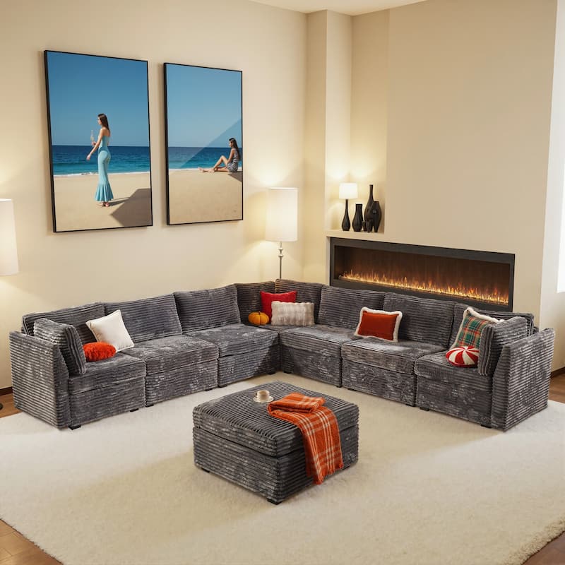 OVIOS Modern Minimalist L-Shaped Sofa​