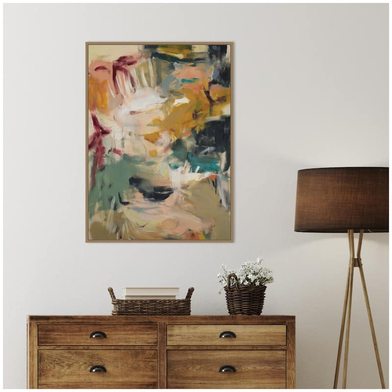 Kate and Laurel Painted Storm No. 2 by Amy Lighthall Framed Canvas Wall Art Print