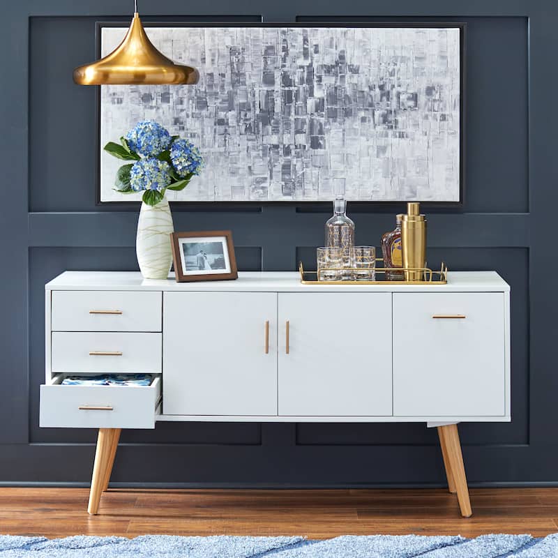 Simple Living Maura Mid-Century Modern 3-drawer Buffet