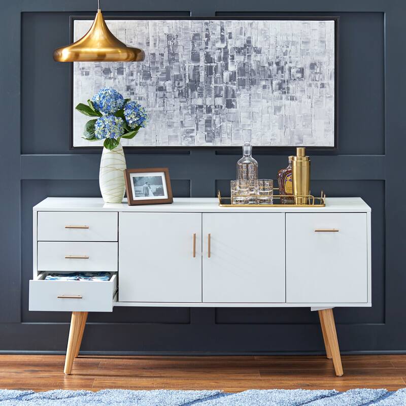 Simple Living Maura Mid-Century Modern 3-drawer Buffet