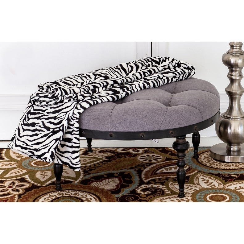 как выглядит Ultra Soft Micro Plush Flannel Bed Zebra Skin Print Blanket фото