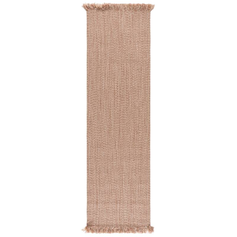 SAFAVIEH Handmade Braided Natasja Washable Indoor/Outdoor Rug - Weather Resistant & Easy Cleaning - 2'3" x 8' Runner - Beige