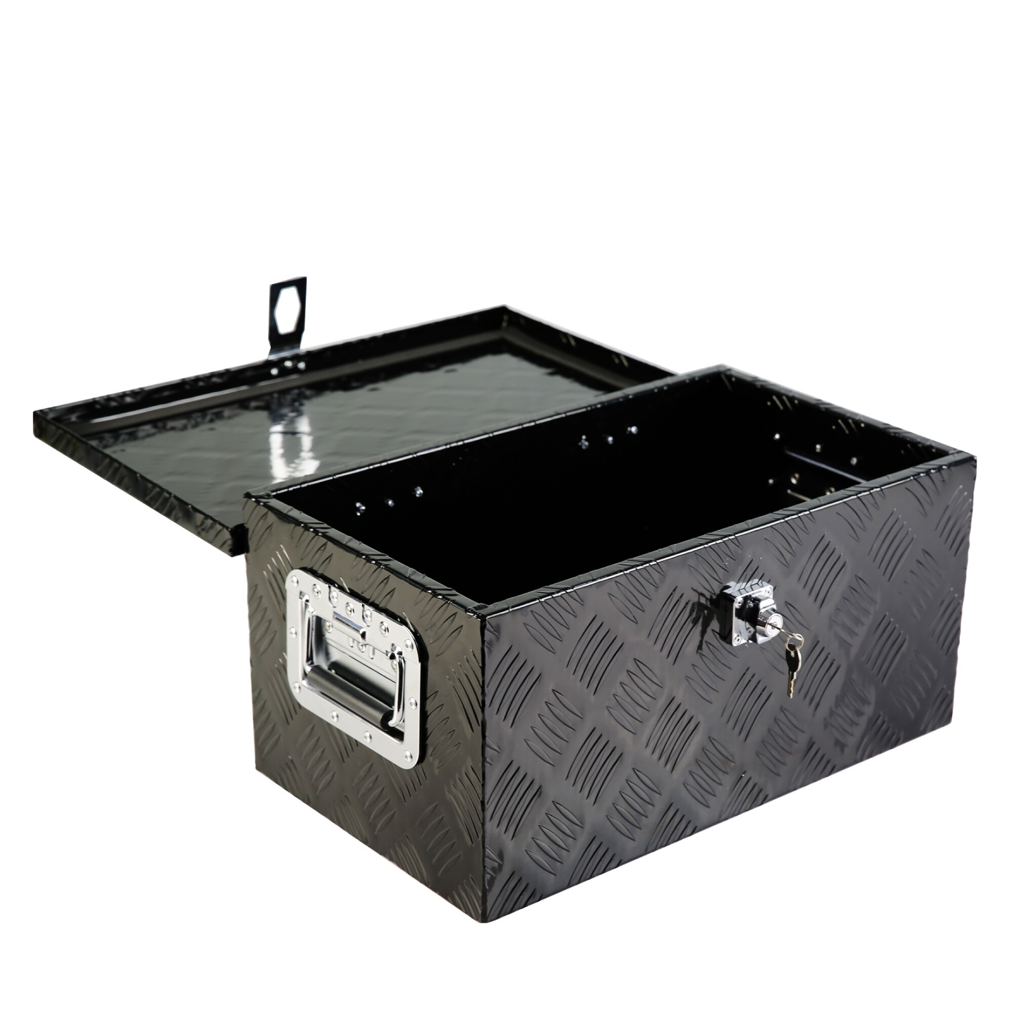 Aluminum Waterproof Tool Box Storage with Side Handle and Lock - N/A - Bed  Bath & Beyond - 39294104