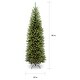 preview thumbnail 4 of 2, 7.5-foot Fir Hinged Pencil Slim Tree - 7.5'