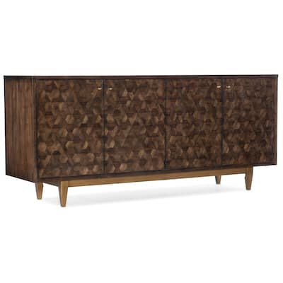 Hooker Furniture Alpine 78" Wide Marquetry Patterned Credenza