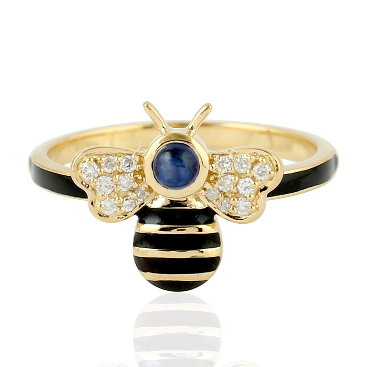 gold bee ring