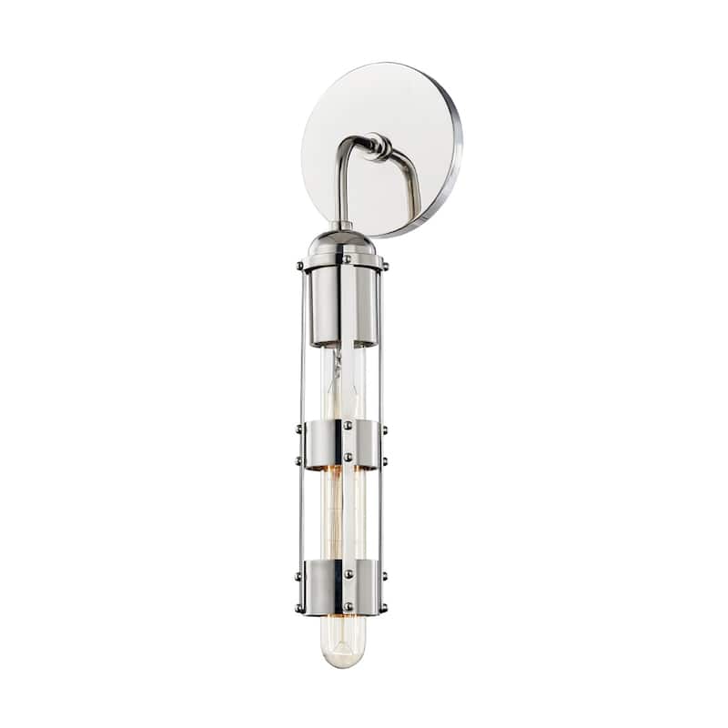 Mitzi by Hudson Valley Violet 16-inch Wall Sconce - Polished Nickel