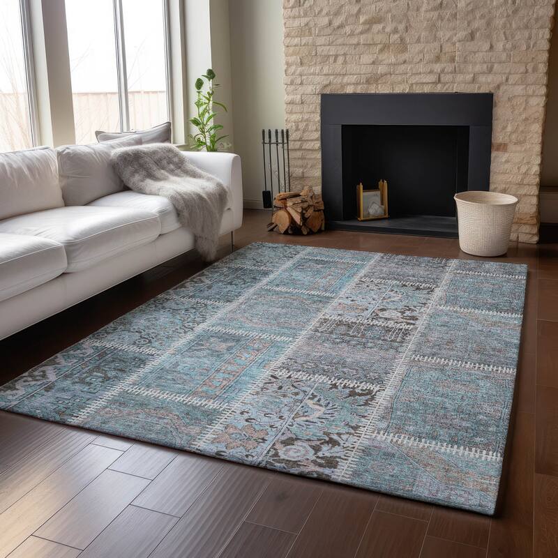 Premium Washable Super Soft Vintage Patchwork Mayfield Rug