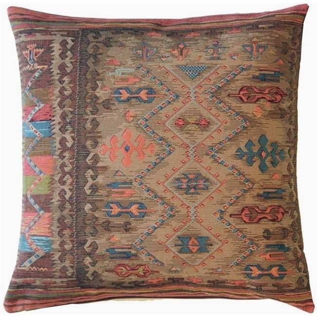 Kilim Hearth Tapestry Throw Pillow