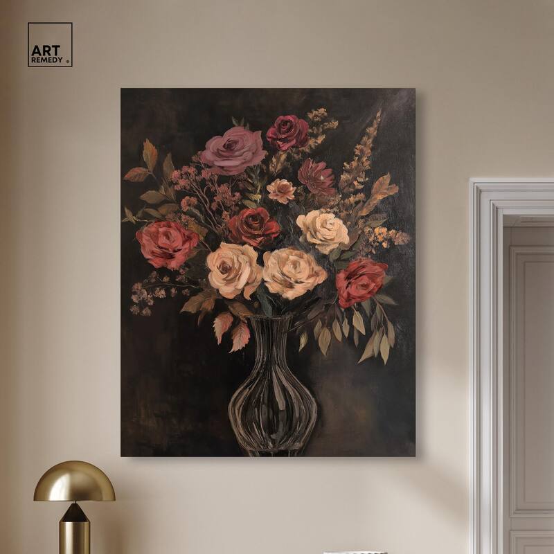 Smoldering Bouquet Canvas by Art Remedy, Gallery Wrapped