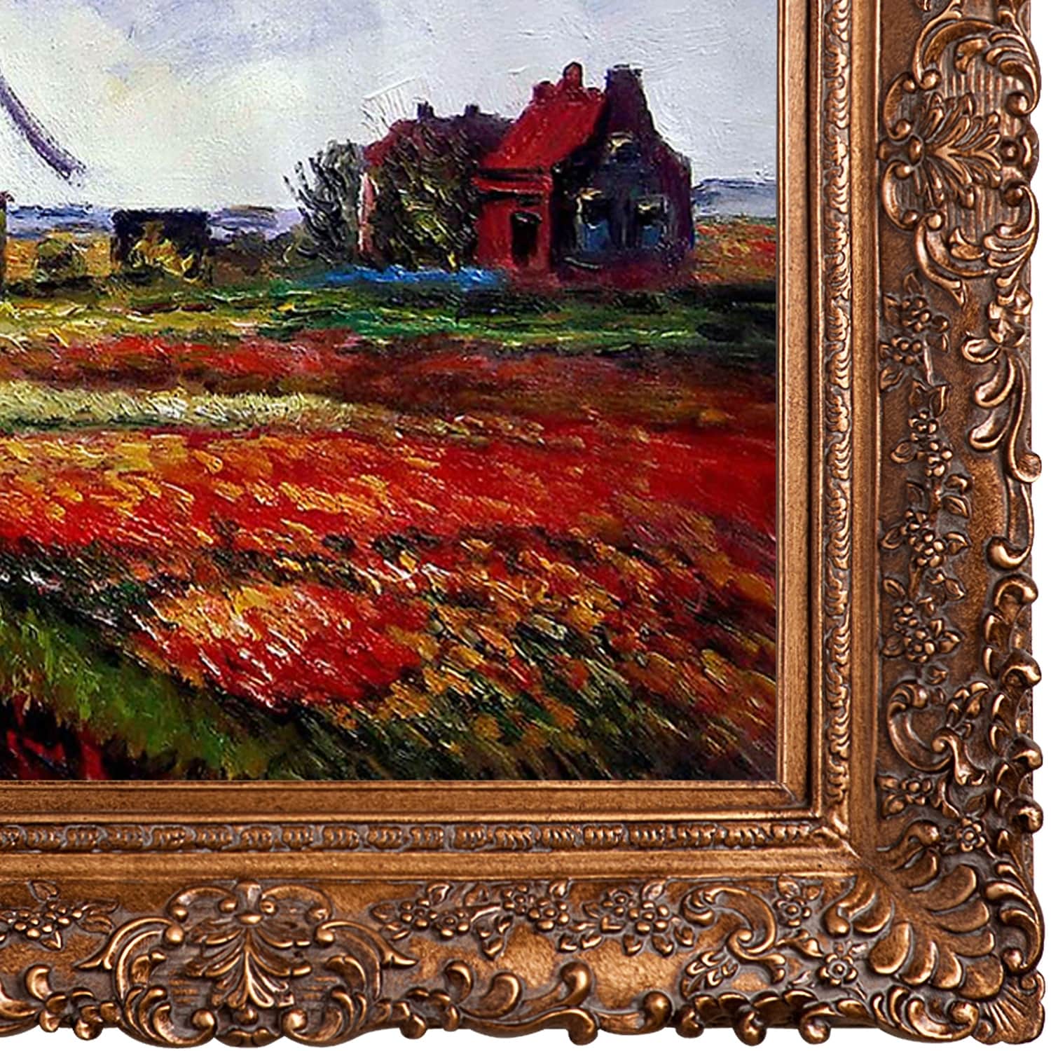 Shop Claude Monet Tulip Field With The Rijnsburg Windmill Hand
