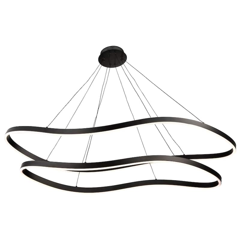 Sylas 48 Inch LED Pendant Matte Black Finish - Matte Black