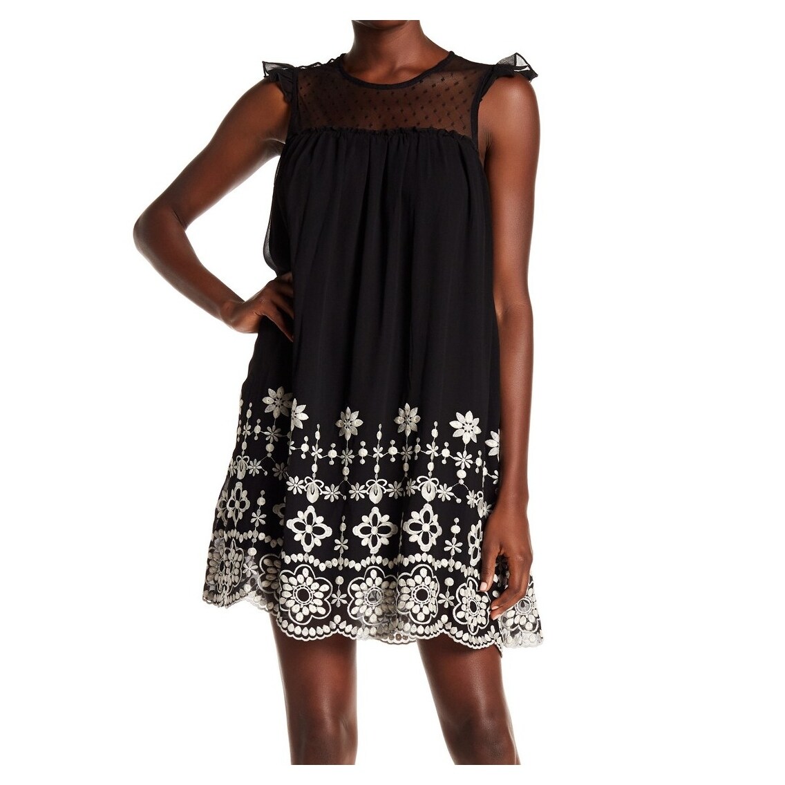 mesh shift dress