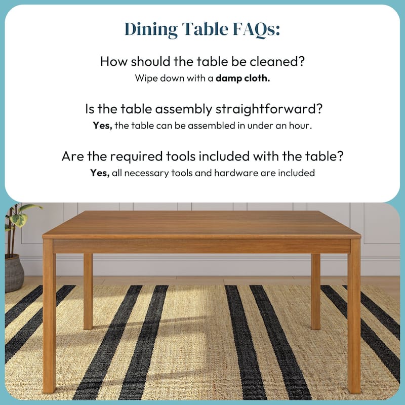 Rectangular 60" Dining Table